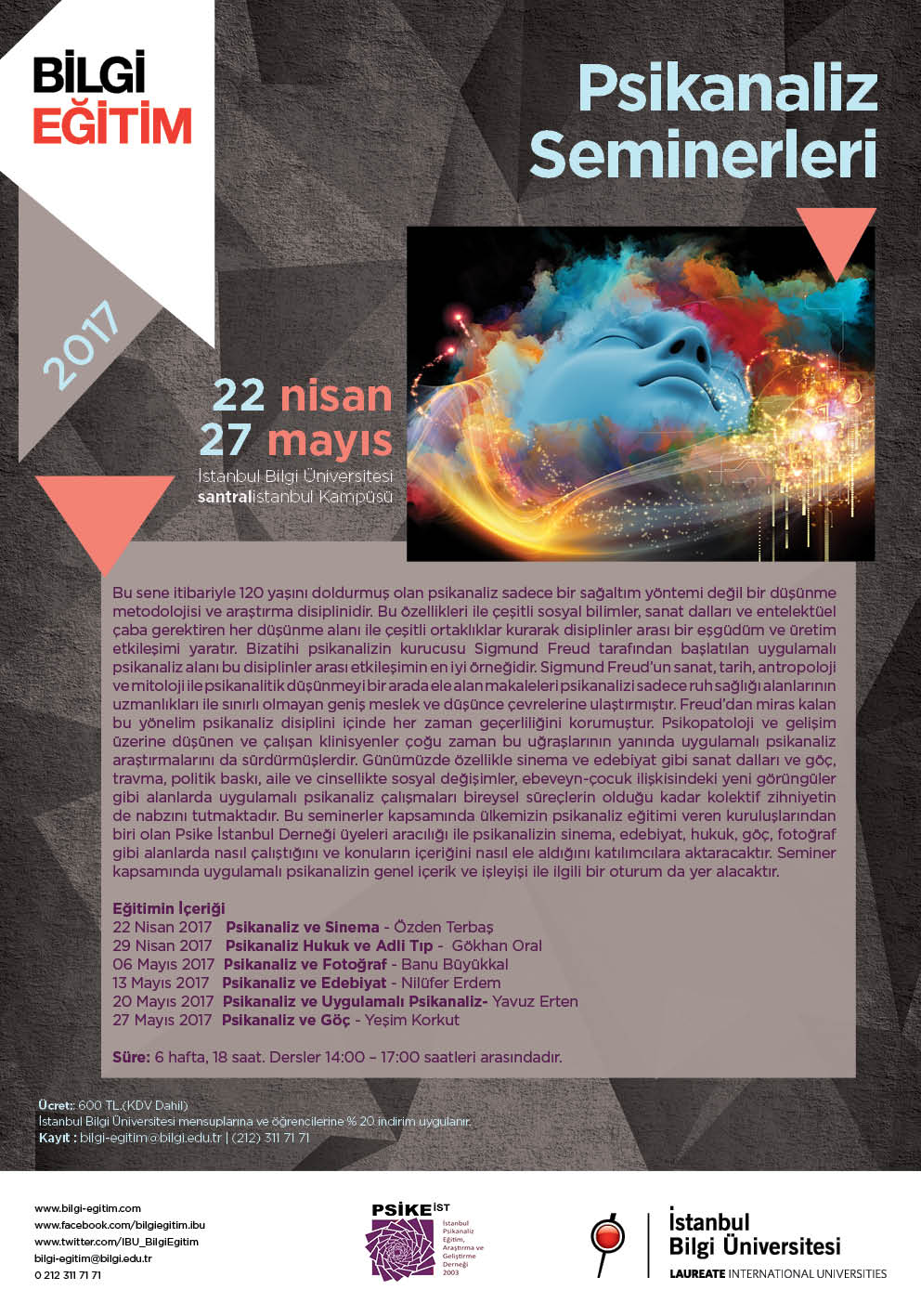 bilgi egitim psikanaliz afis